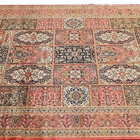 Kashmiri Silk Carpet - rear_view