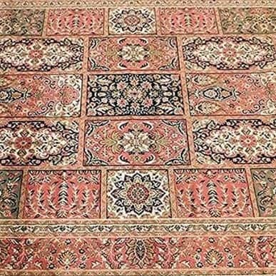 Kashmiri Silk Carpet - bottom_view