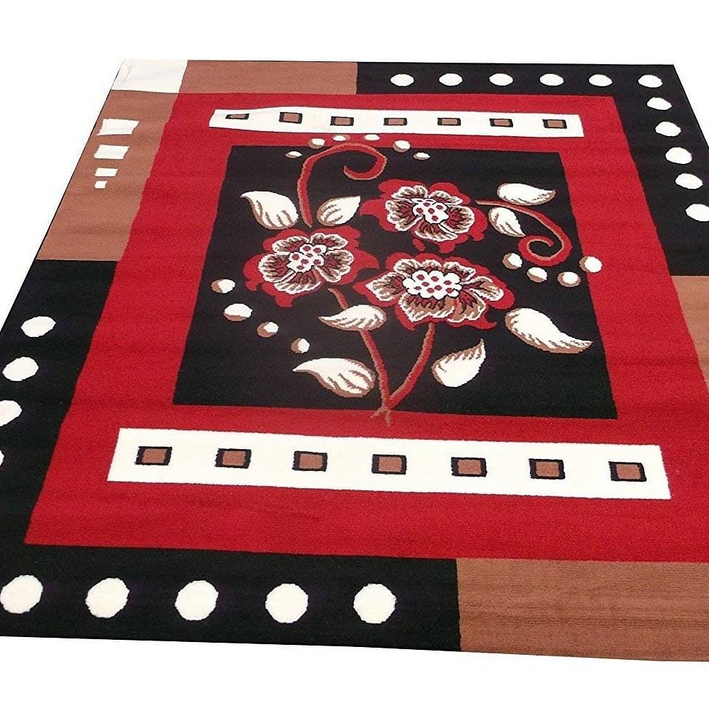 Soft Floral Velvet Carpet