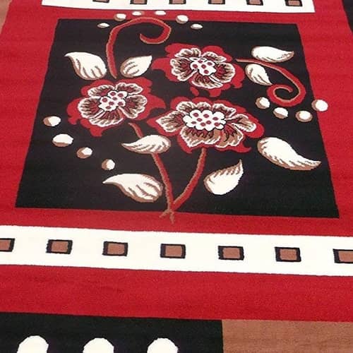 Soft Floral Velvet Carpet
