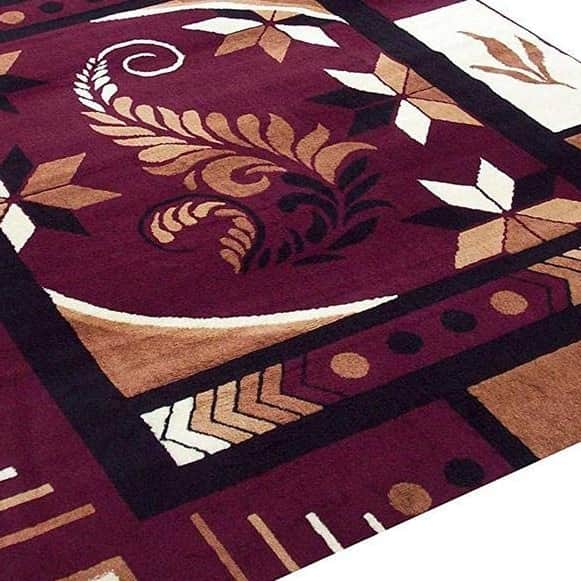 Floral Traditional Carpet - bottom_view
