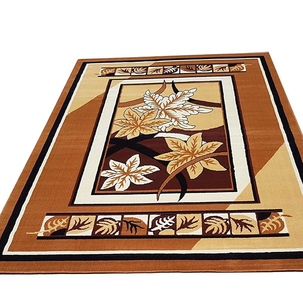 Modern Floral Carpet - front_view