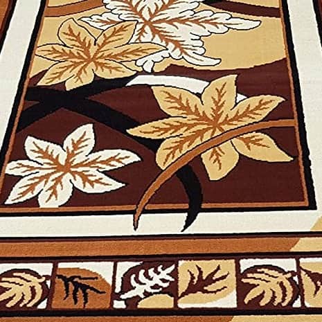 Modern Floral Carpet - left_view