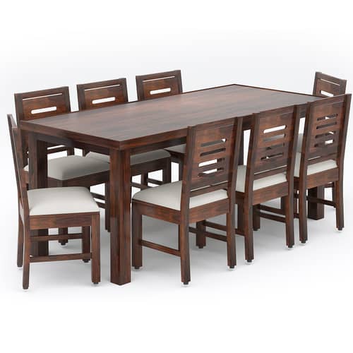 Premium Sheesham Wood Solid Wood 8 Seater Dining Set