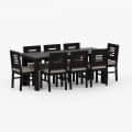 Premium Sheesham Wood Solid Wood 8 Seater Dining Set - bottom_view