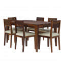 Sheesham Wood 6 Seater Dining Set - top_view