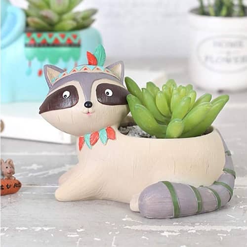 Cat resin Planter