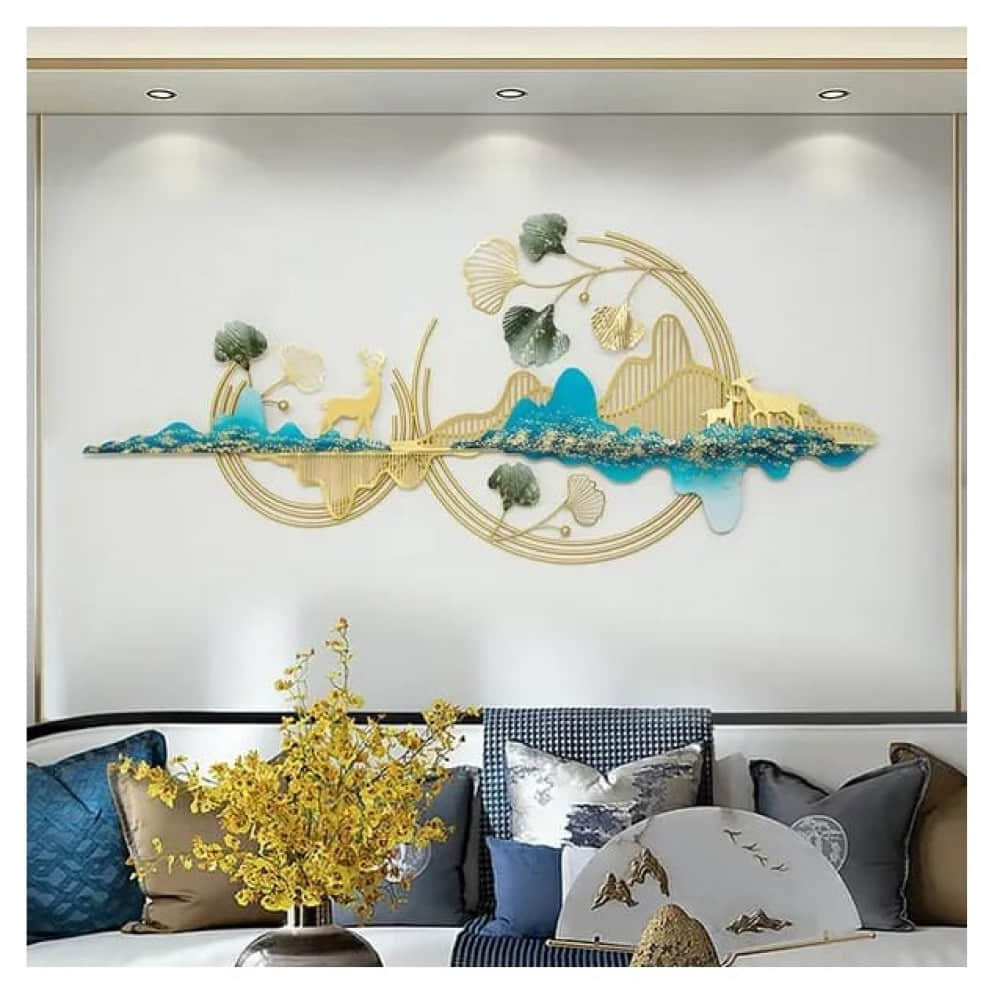 Iron Mountain Deers Wall Art - photo