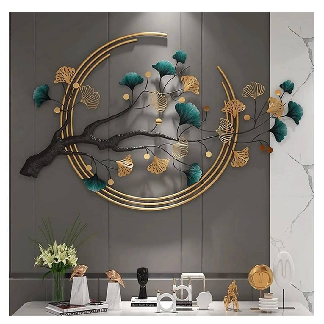 Iron Zingo Leaf Tree Wall Art