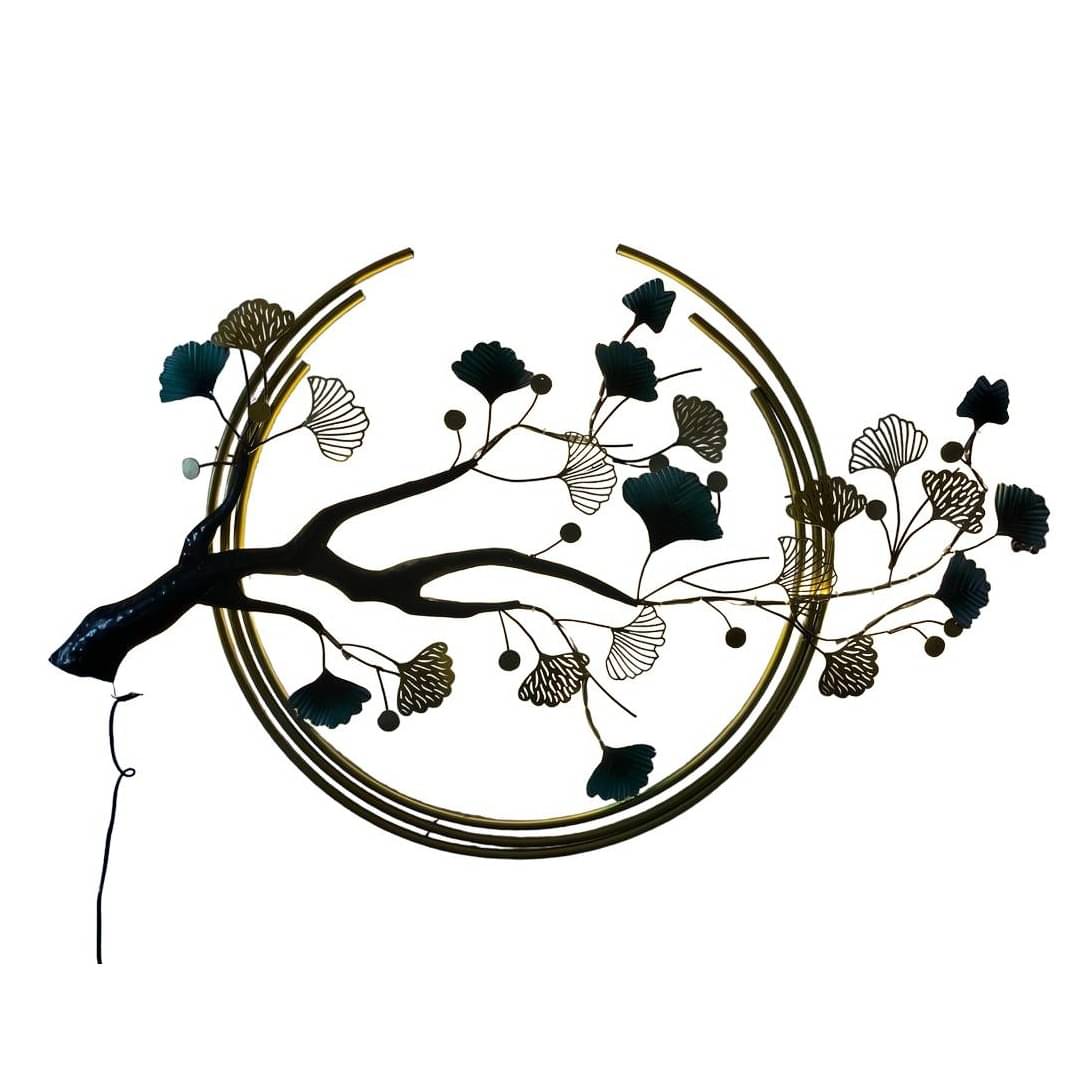 Iron Zingo Leaf Tree Wall Art