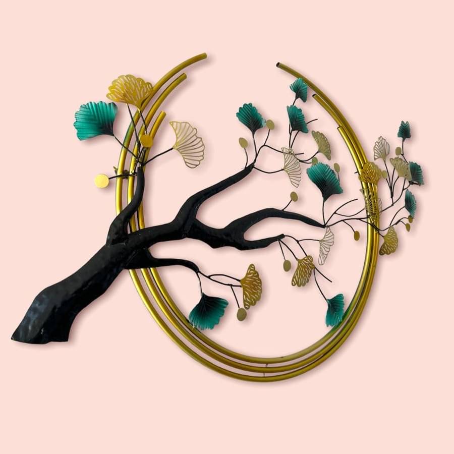 Iron Zingo Leaf Tree Wall Art