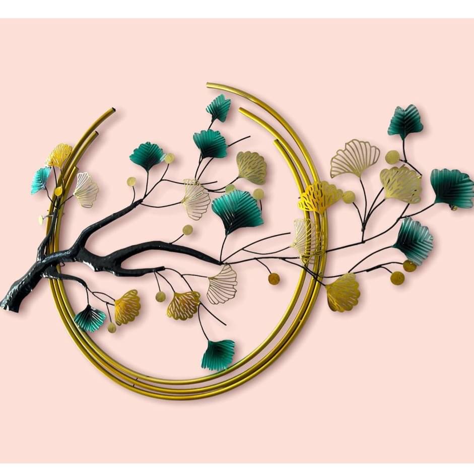 Iron Zingo Leaf Tree Wall Art