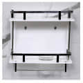 Acrylic Double Shelf Rack 15' - front_view