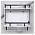 Acrylic Double Shelf Rack 15' - front_view
