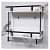 Acrylic Double Shelf Rack 15' - right_view