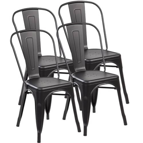Iron Metallic Coating Chair