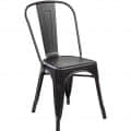 Iron Metallic Coating Chair - rear_view