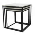 White Square Coffee Table - front_view