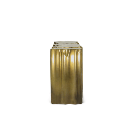 Creative golden centre table/Monochrome Gold Console - front_view