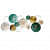 Green Plates Ring Metal Wall Art - front_view