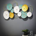 Green Plates Ring Metal Wall Art - top_view
