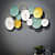 Green Plates Ring Metal Wall Art - top_view