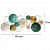 Green Plates Ring Metal Wall Art - left_view
