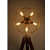 5 Light Antique Tripod Fan Floor Lamp with Bulb Stand - bottom_view