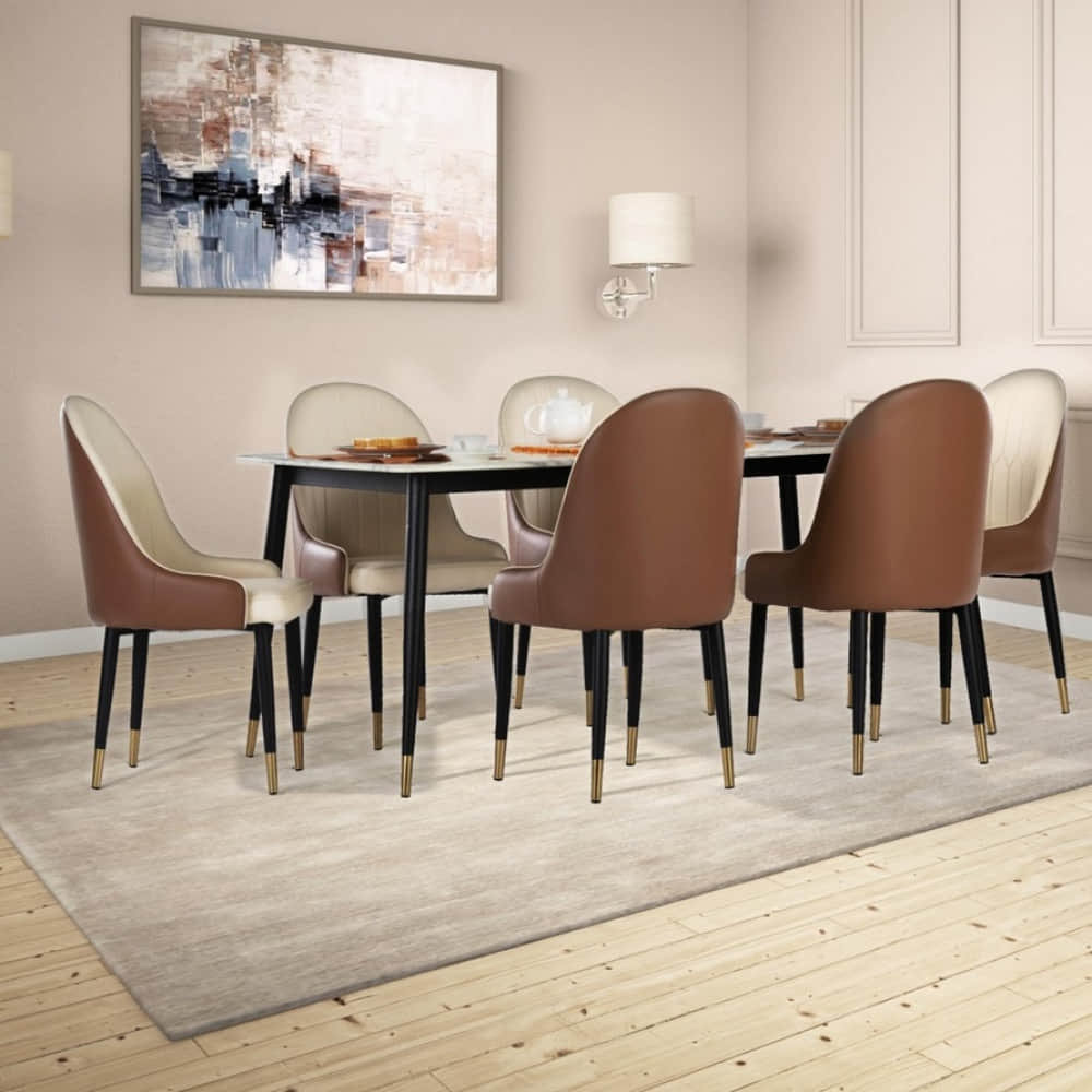 Marble 6 Seater Dinning Set - photo