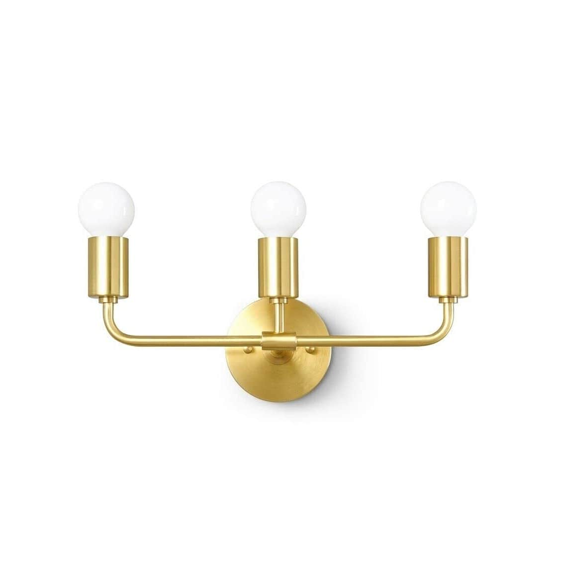 Sconce 3 Light With Golden Brush - bottom_view
