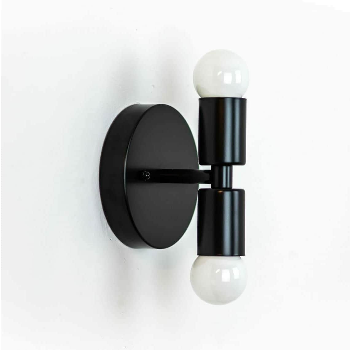 Scones Double Bulb Vanity Wall Lamp - front_view