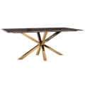Zoetrope Luxurious Rectangular Marble Top Table - top_view
