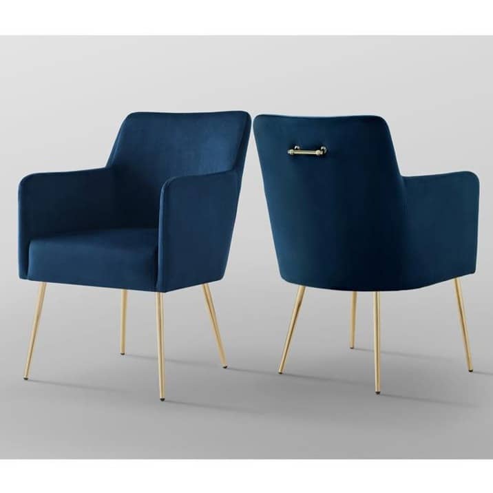 Bluecross Velvet Dining Table Set