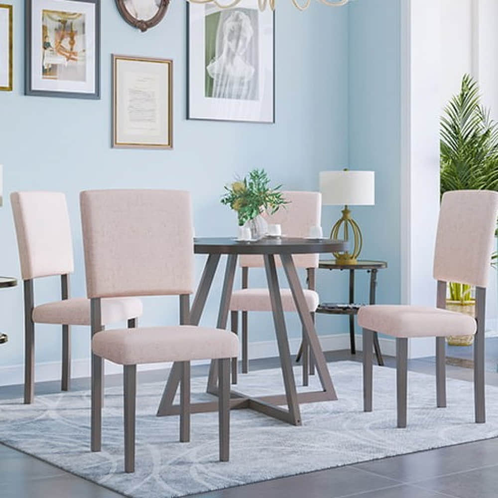 Denver Dining Table Set (1 Table + 4 Chairs) - photo