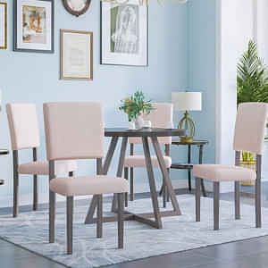 Denver Dining Table Set (1 Table + 4 Chairs) - photo