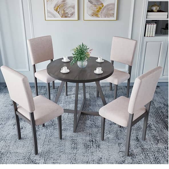 Denver Dining Table Set (1 Table + 4 Chairs)