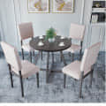 Denver Dining Table Set (1 Table + 4 Chairs) - front_view