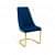 Dave Metal Blue 4 Seater Dining Set - rear_view