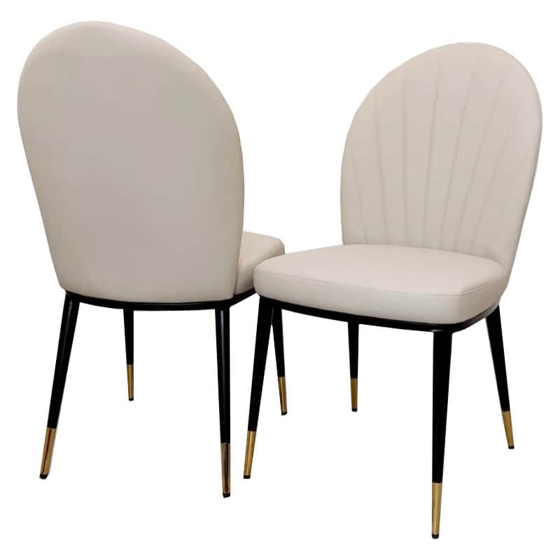 Elise Marble Top Dining Set With 4 Chair - front_view
