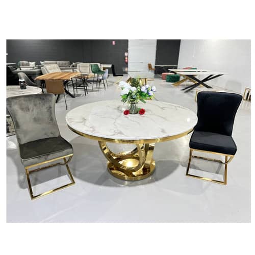 Boston Marble Dining Table & Chairs (2 Seater)