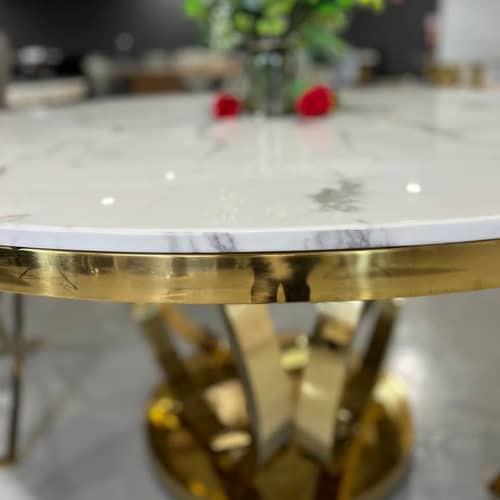 Boston Marble Dining Table & Chairs (2 Seater)