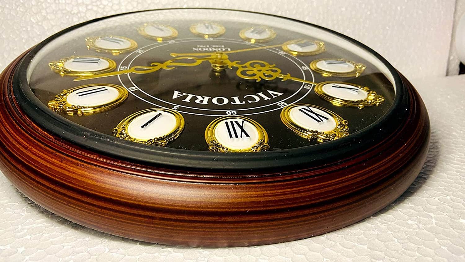 Kirby Roman Number Wooden Wall Clock - front_view