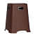 PLASTIC STOOL SEASON RUST BROWN - photo