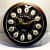 Kirby Roman Number Wooden Wall Clock - rear_view