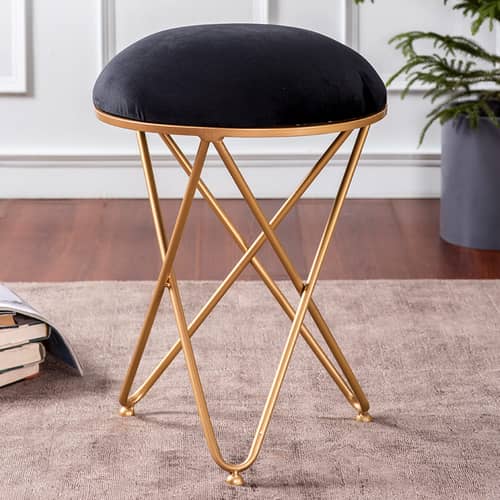 Varg Metallic Stool with Metalic Cross Legs