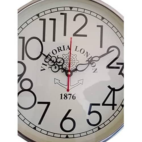 Retro White Wall Clock 12" Inch
