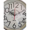 Retro White Wall Clock 12" Inch - front_view