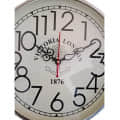 Retro White Wall Clock 12" Inch - left_view