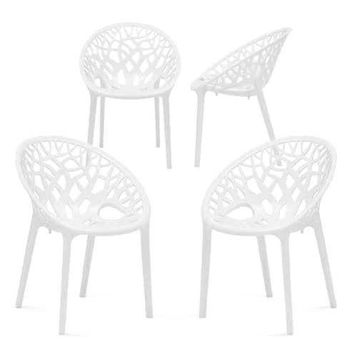 Crystal Chair And Table Set (4 chair)