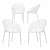 Crystal Chair And Table Set (4 chair) - photo